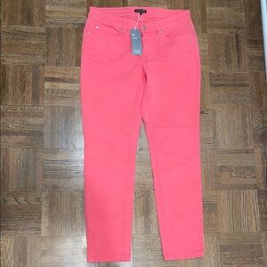 Eileen Fisher Women's Skinny Ankle Coral Jeans size 6 NWT